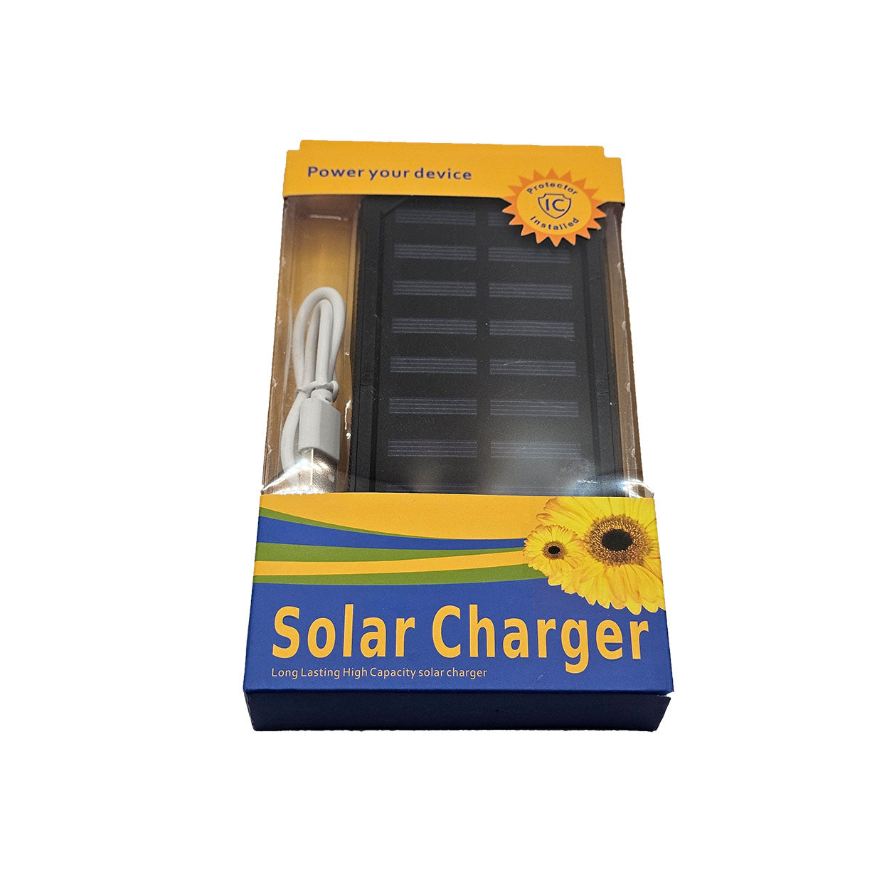 20.000 mAh Solar Power Bank – Externer Akku mit LED-Taschenlampe