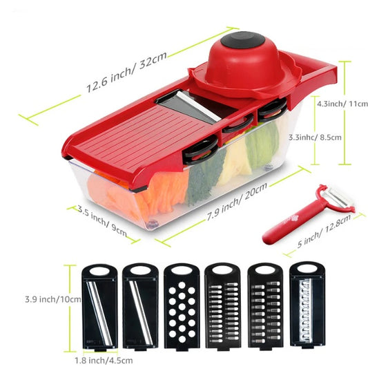 Myvit Gemüseschneider – Multifunktionaler Hobel mit integriertem Schäler