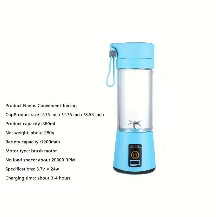 Kabelloser tragbarer Mixer – USB-Aufladung, 400 ml, mit 6-Blatt-Klinge