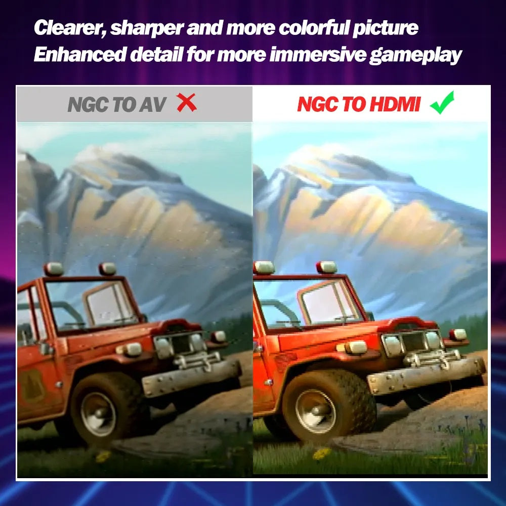 Adaptateur AV Numérique Haute Définition vers HDMI pour Nintendo GameCube NGC