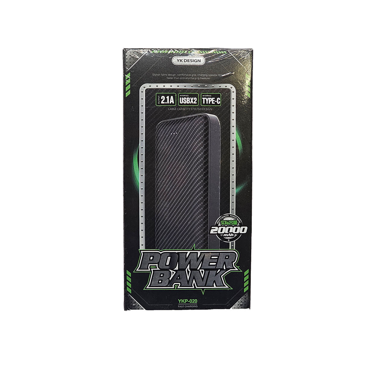 Externer Akku Powerbank YK-Design YKP-020 – 20.000 mAh