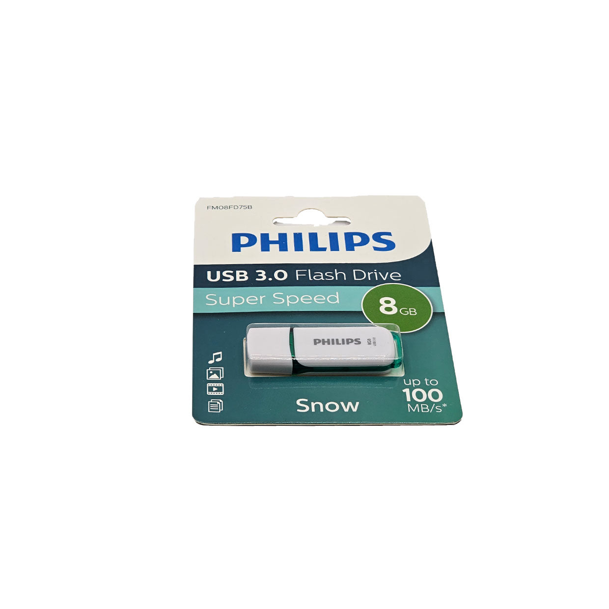 Clé USB Philips 8 Go – USB 3.0 Super Speed 100 Mo/s
