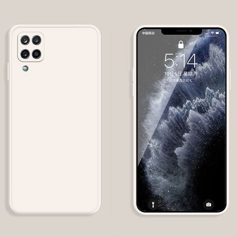Samsung Galaxy A12 Silikonhülle Weiß