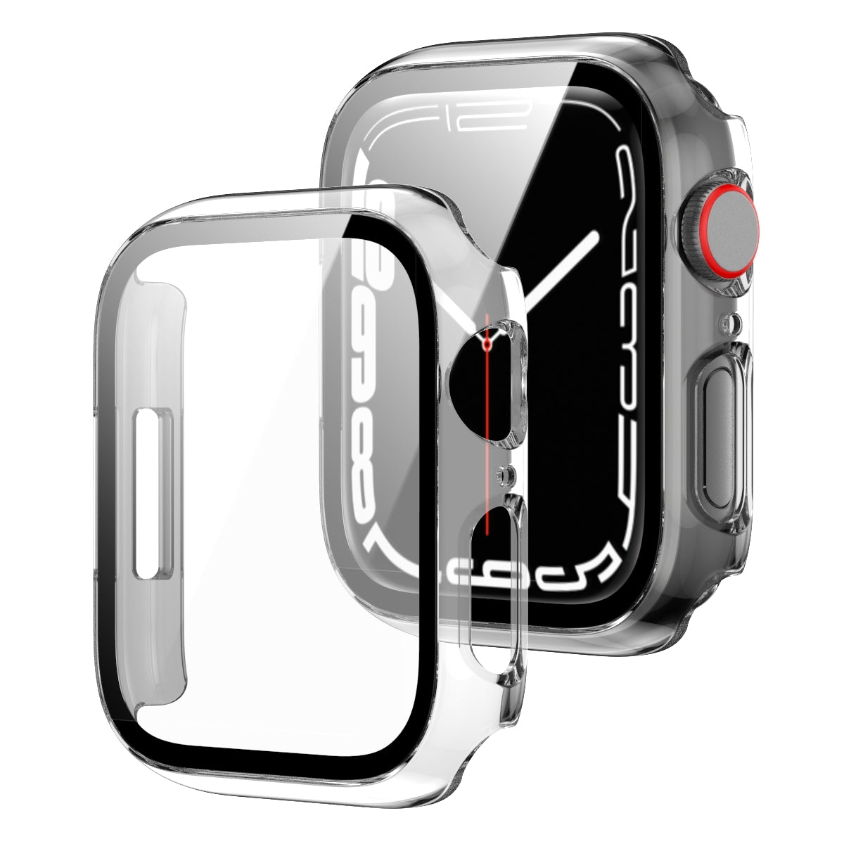 Coque de protection avec verre trempé pour Apple Watch Série 7
