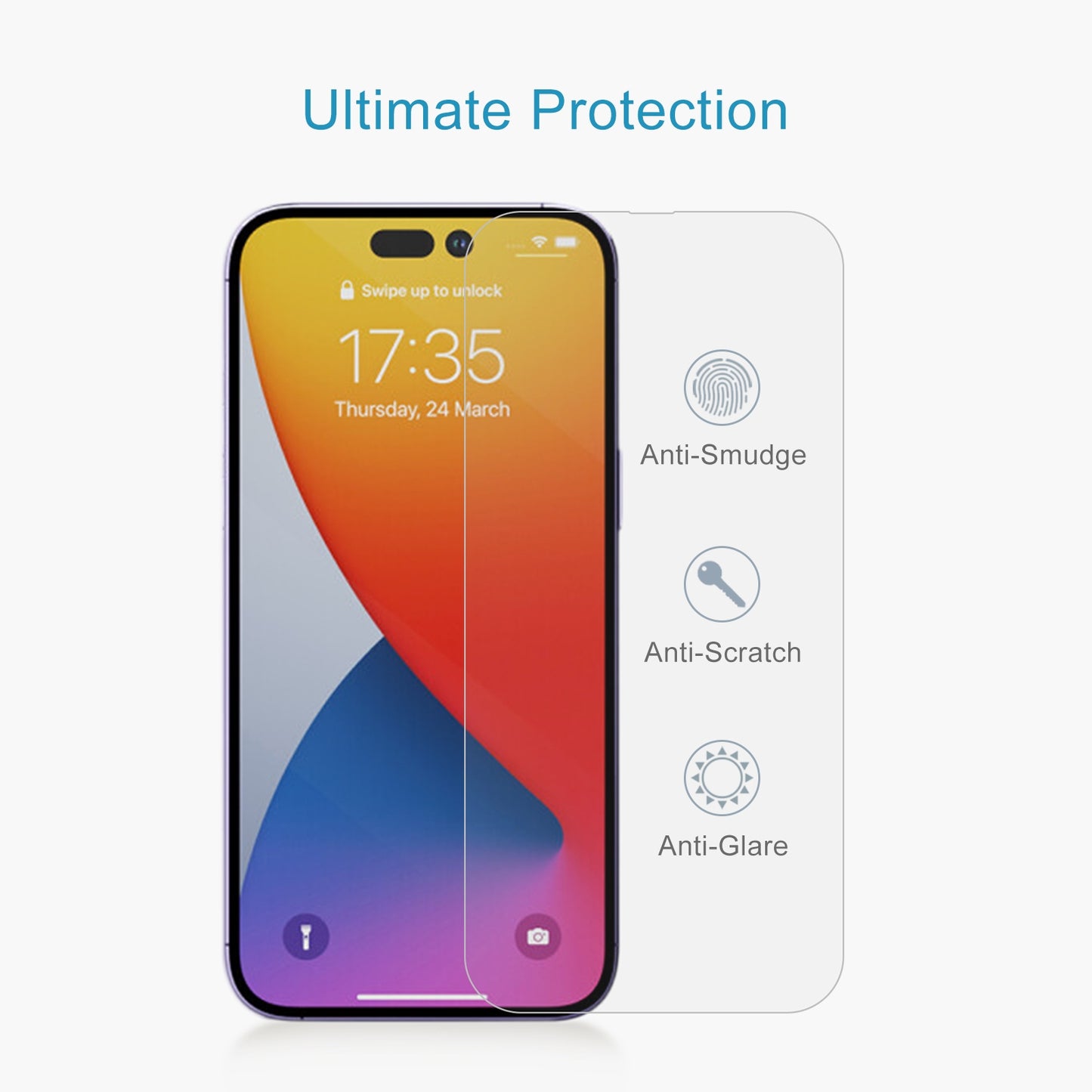 Protection d’Écran iPhone 14 Pro – Verre Trempé Haute Dureté
