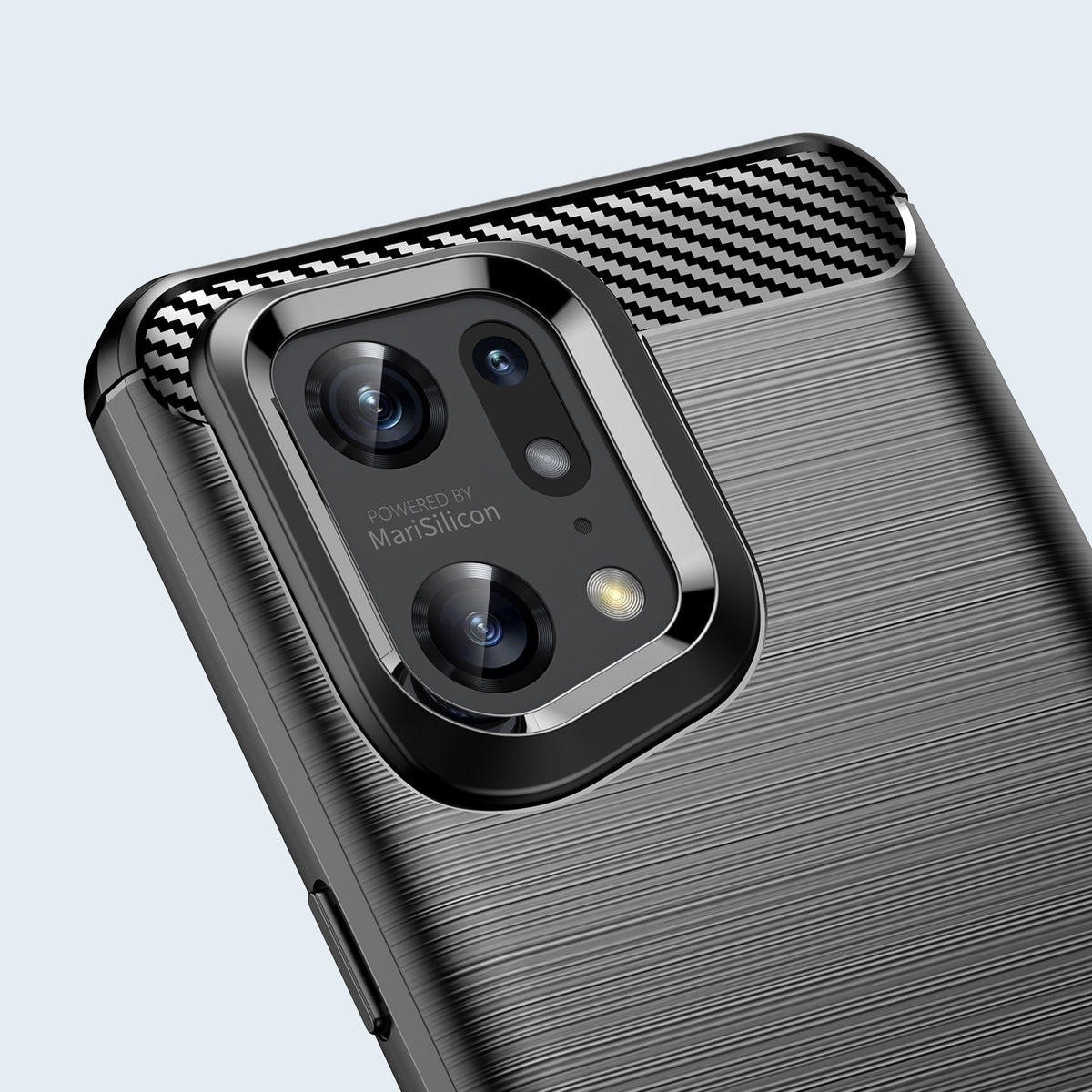 Coque effet fibre de carbone pour OPPO Find X5 Pro – vue 3