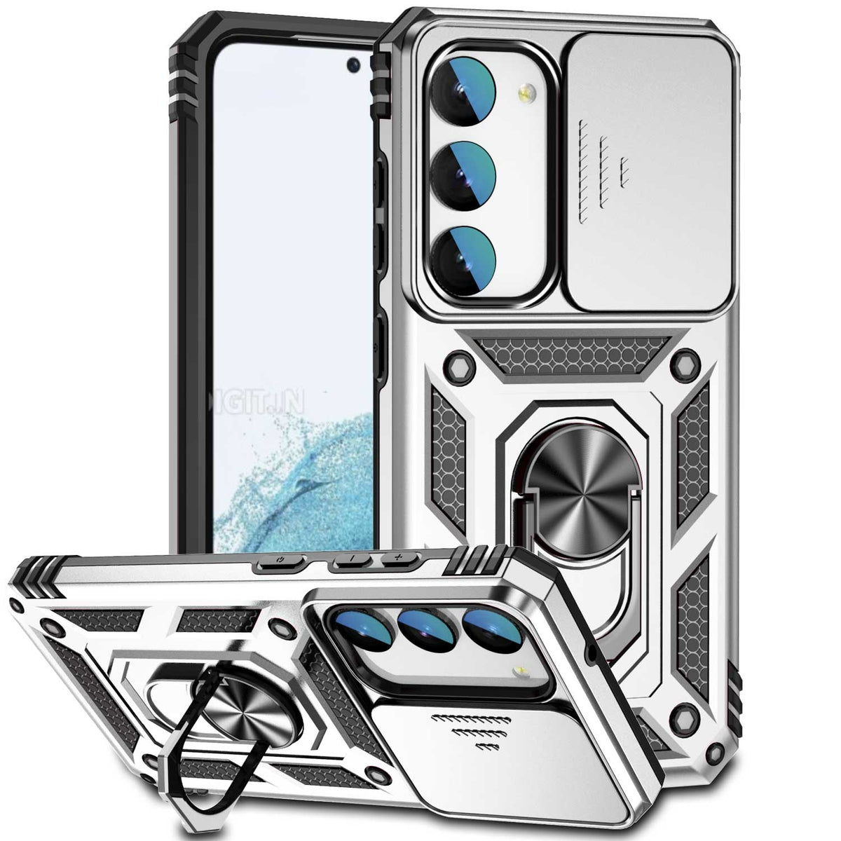 Coque antichoc avec support rotatif pour Samsung Galaxy S23 – vue 2