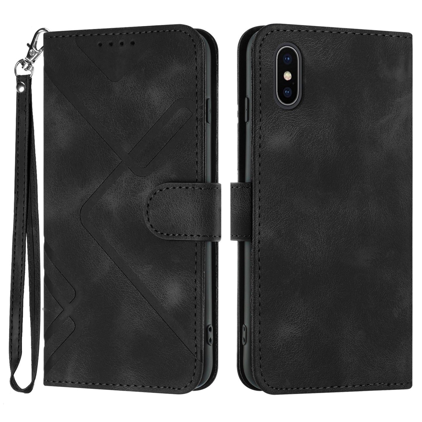 Étui Portefeuille en Cuir PU pour iPhone X / XS / XR / XS Max