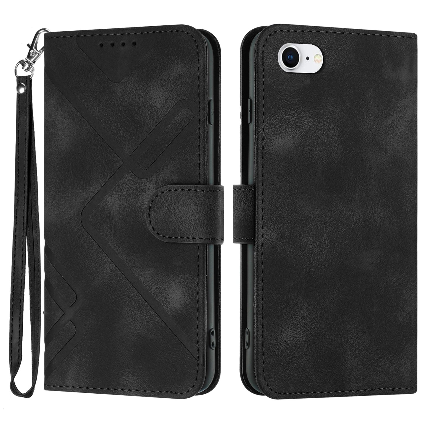 Étui Portefeuille en Cuir PU pour iPhone 6/7/8/SE 2020/SE 2022