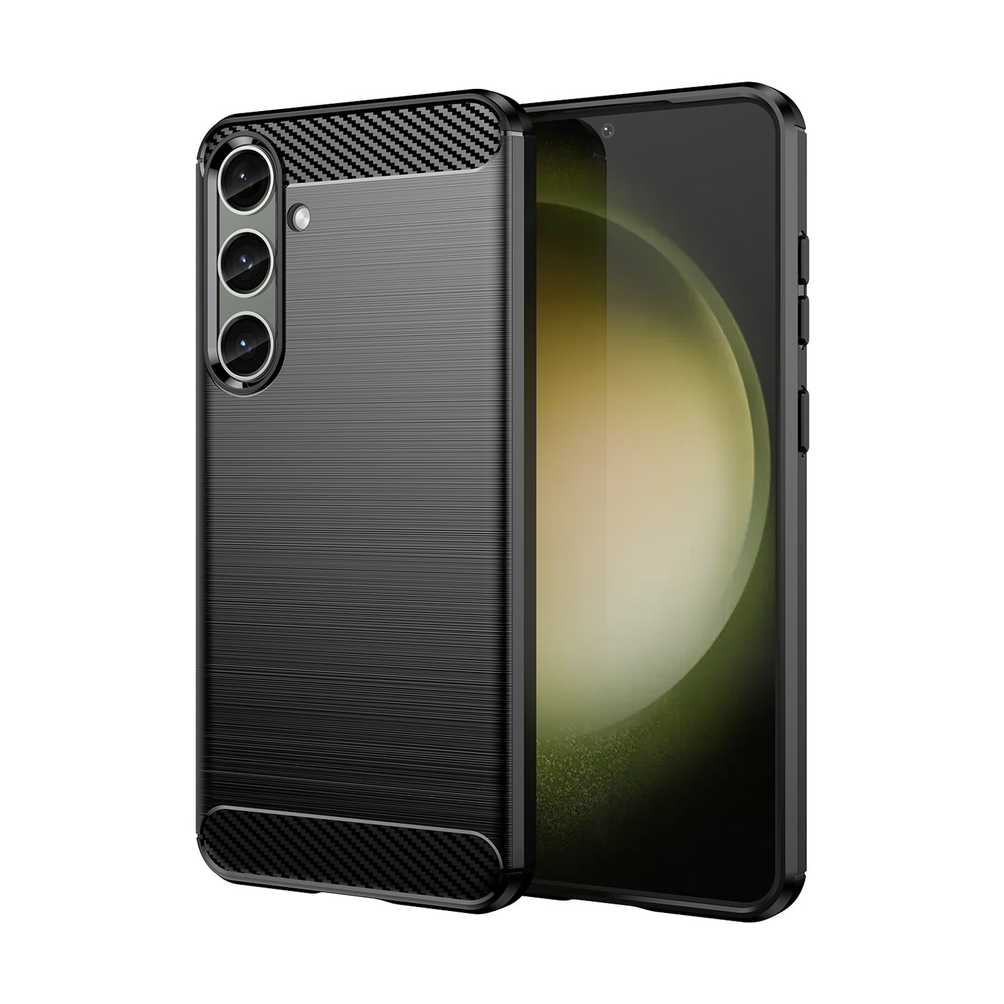 Coque Samsung Galaxy S24 Plus 5G TPU en fibre de carbone