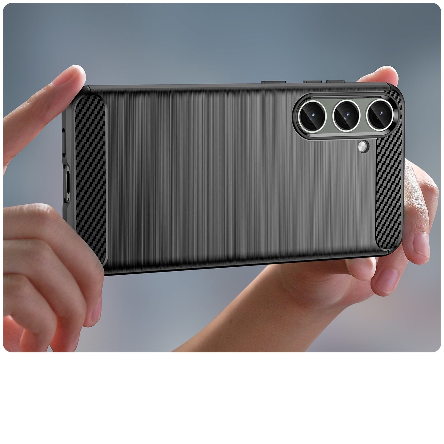 Coque Samsung Galaxy S24 Plus 5G TPU en fibre de carbone
