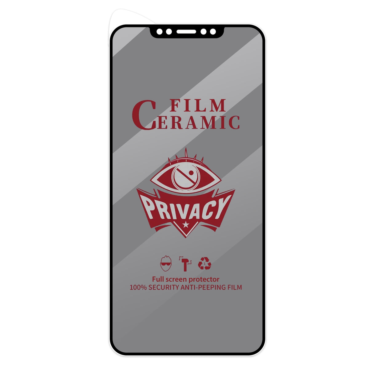 Film céramique anti-regard pour iPhone 11 et X série – vue 2