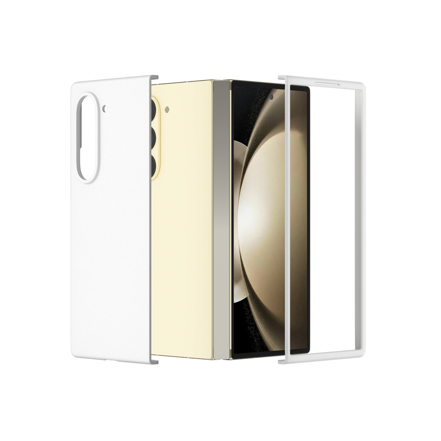 Coque Samsung Galaxy Z Fold 6 à couverture complète Blanc