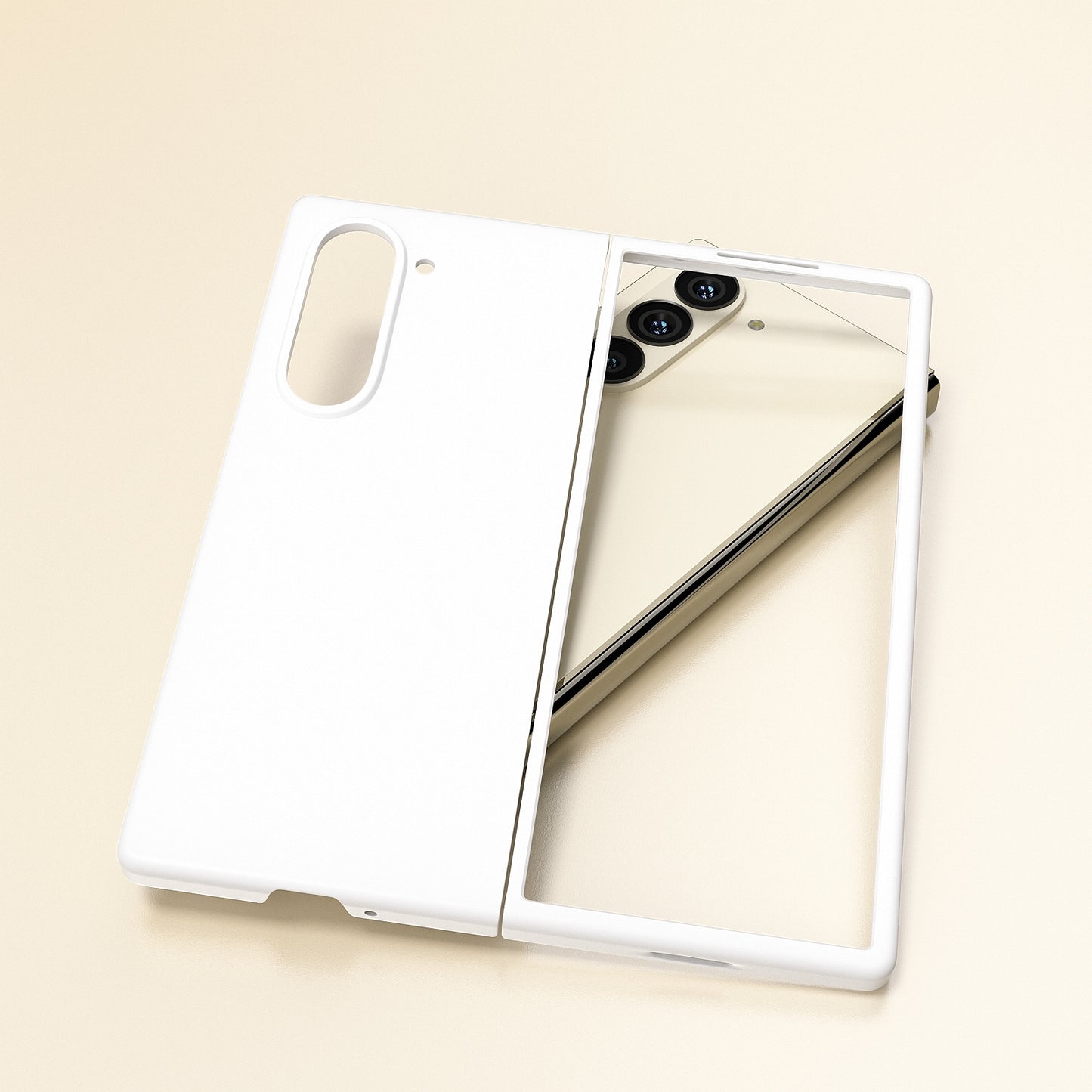Coque Samsung Galaxy Z Fold 6 à couverture complète Blanc
