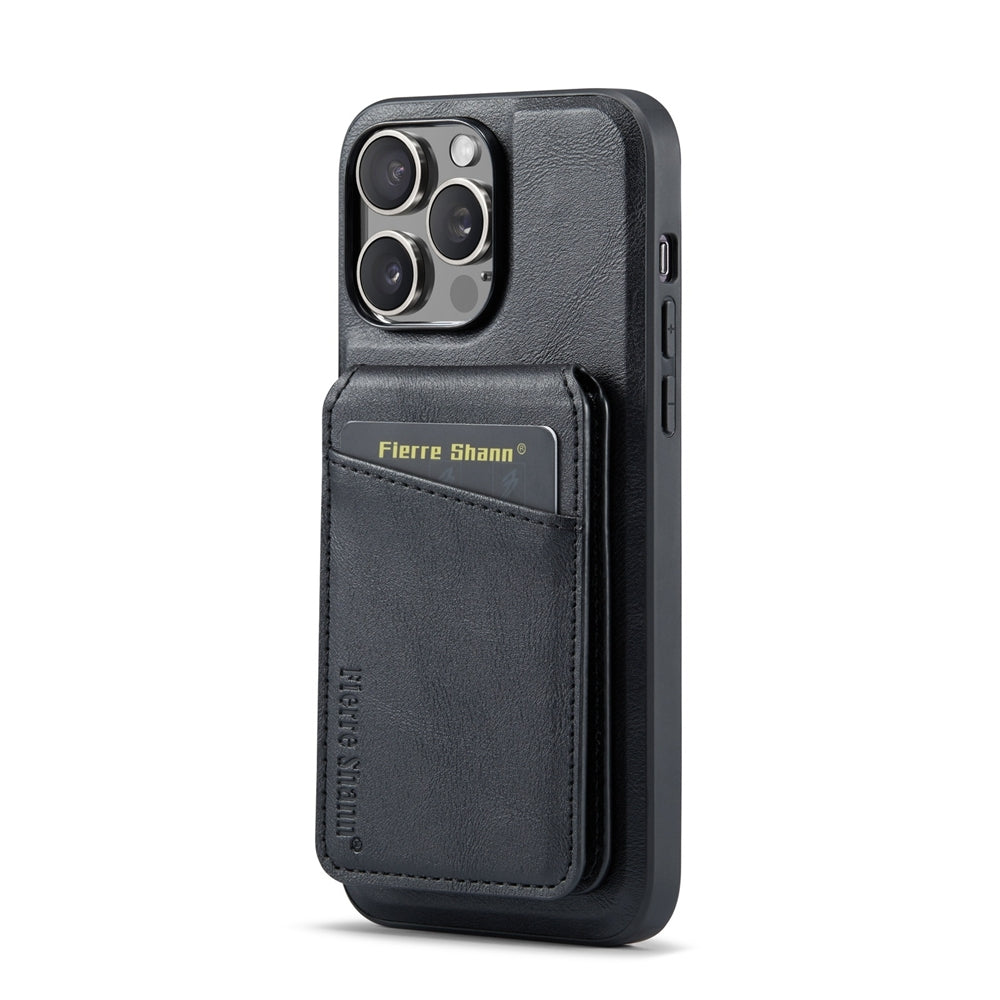 Étui à rabat magnétique en cuir pour iPhone – vue 2