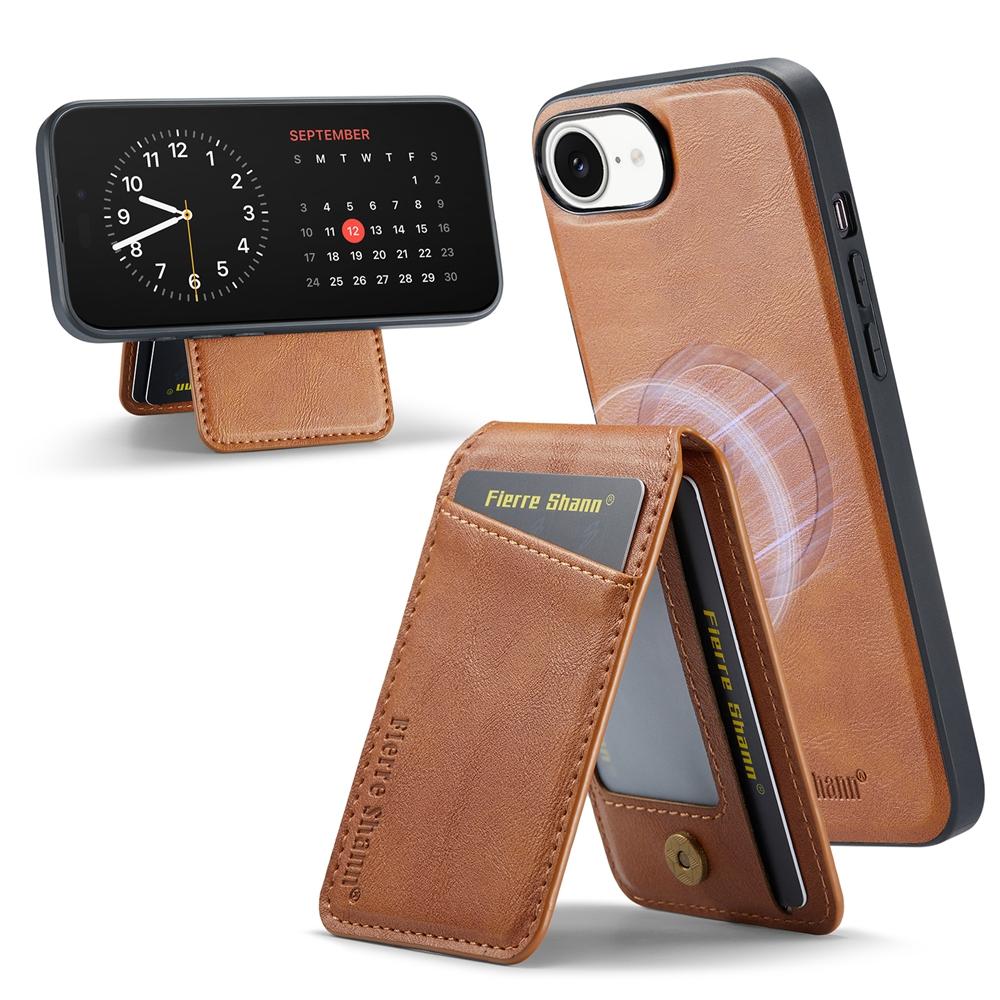 Magnetische Leder-Klapphülle für iPhone 16