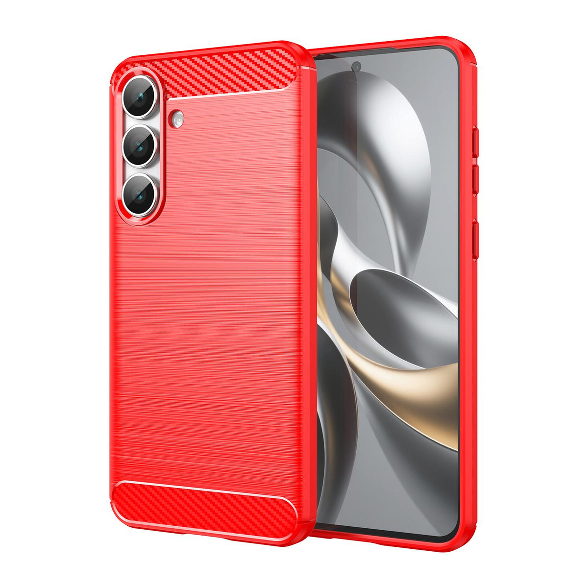 Coque TPU brossé effet carbone pour Samsung Galaxy S25 FE