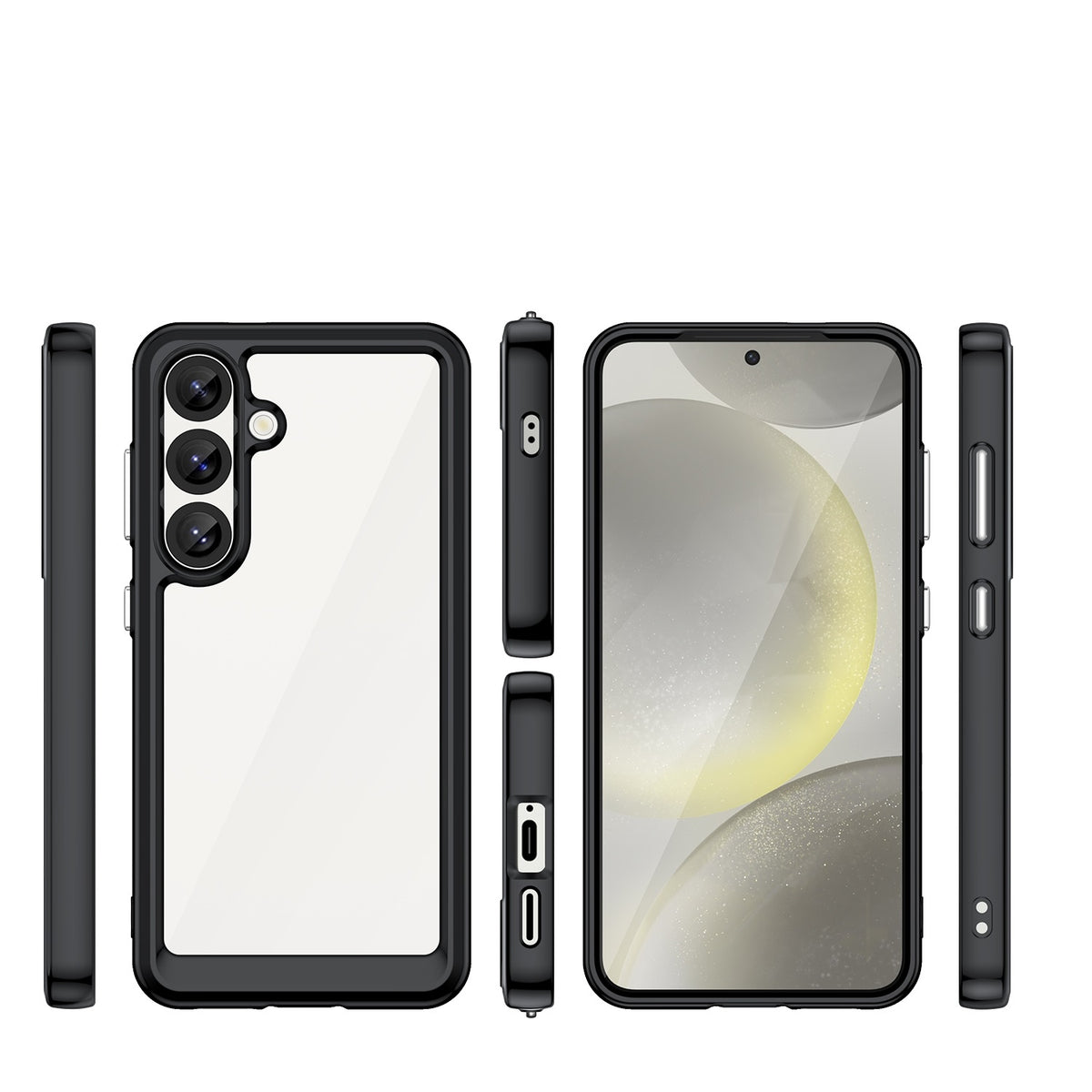Coque hybride acrylique et TPU pour Samsung Galaxy S25 série – vue 2