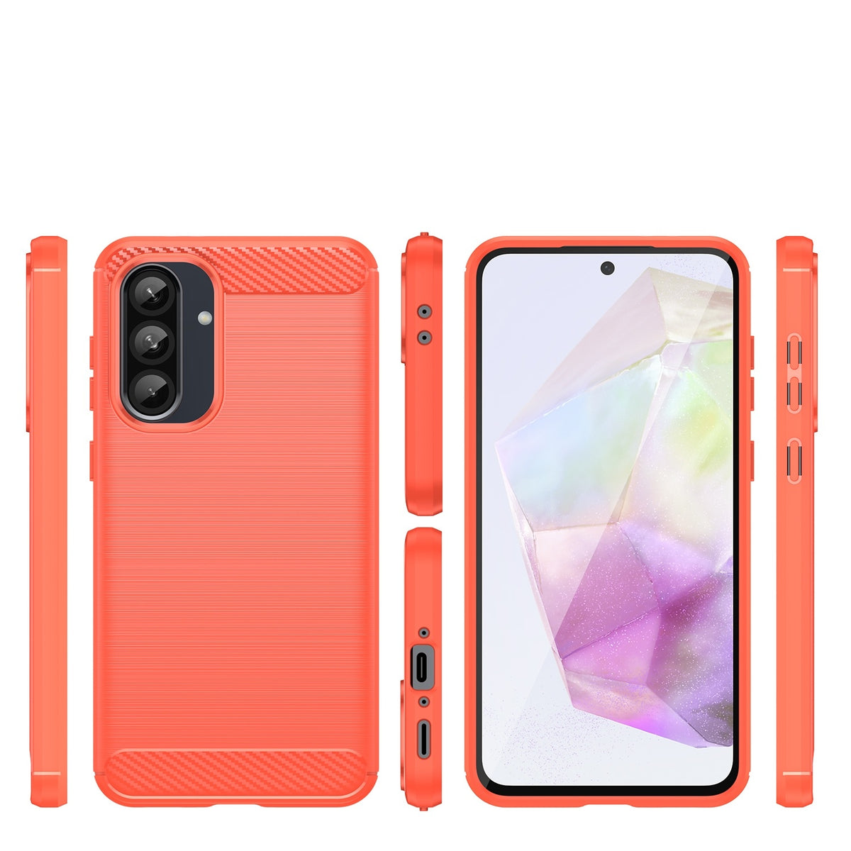 Coque TPU effet carbone pour Samsung Galaxy A36 5G – vue 2