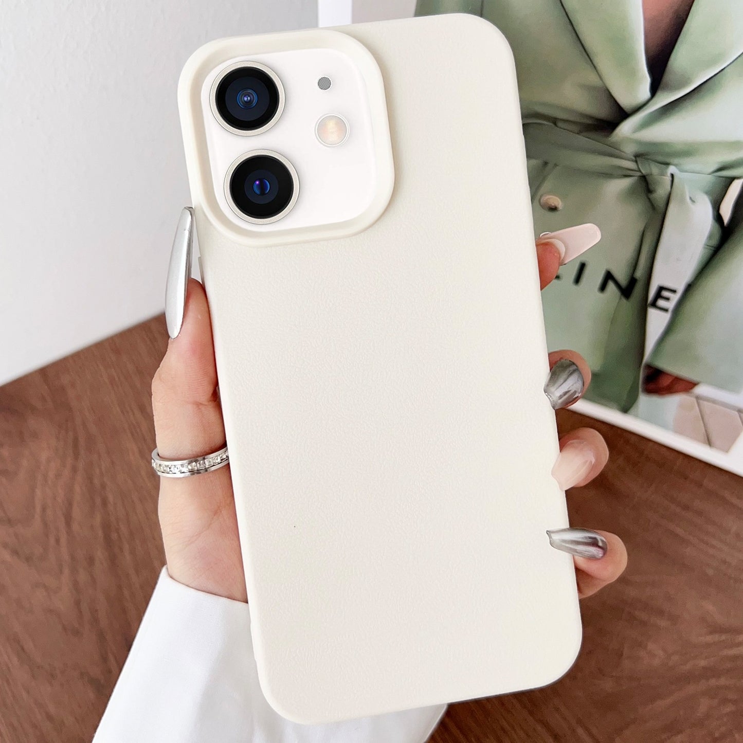 Coque pour iPhone 11 en TPU texturé en cuir