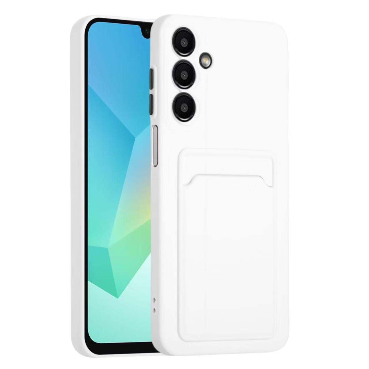 Samsung Galaxy A16 4G / 5G Hülle mit Kartenhalter Weiß