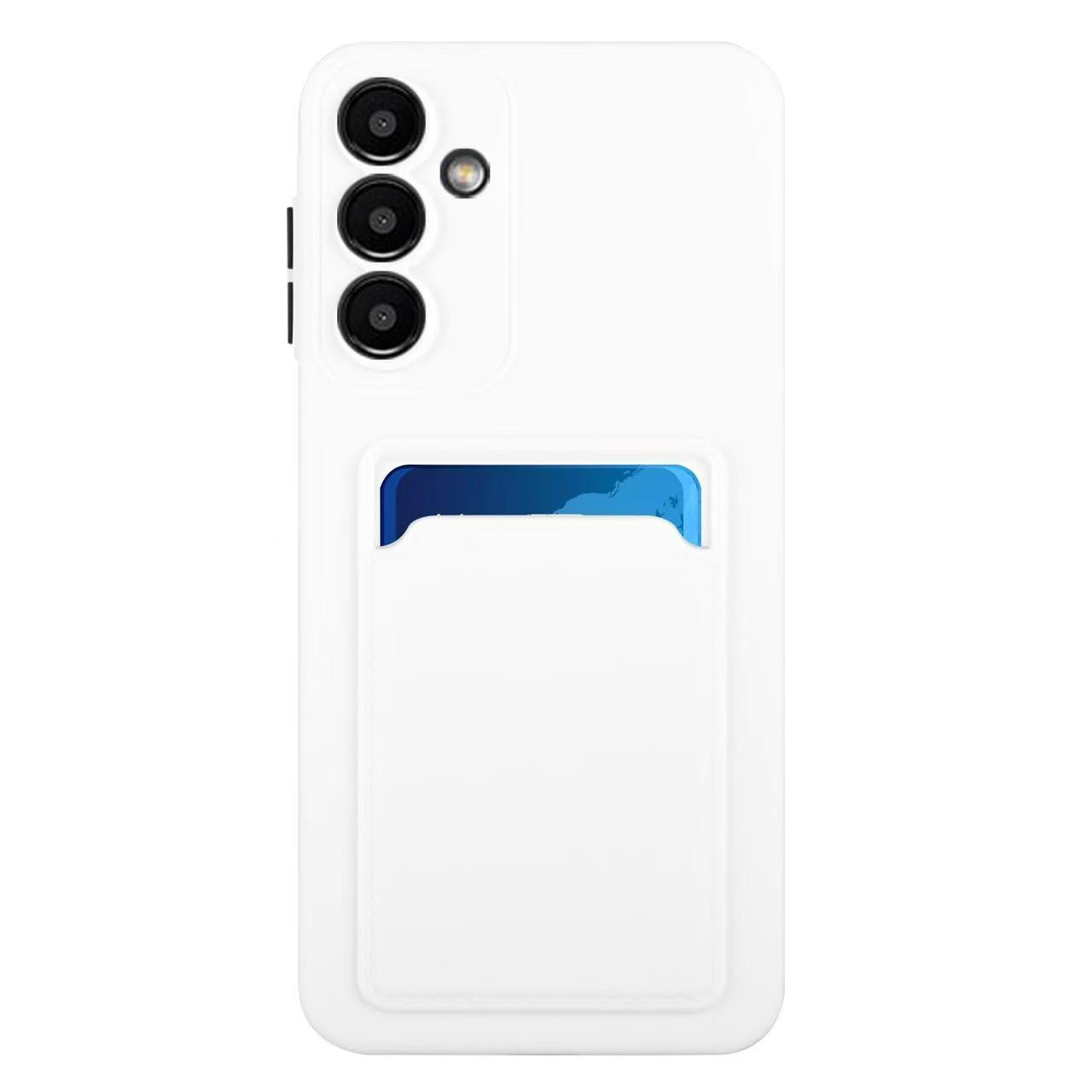 Samsung Galaxy A16 4G / 5G Hülle mit Kartenhalter Weiß