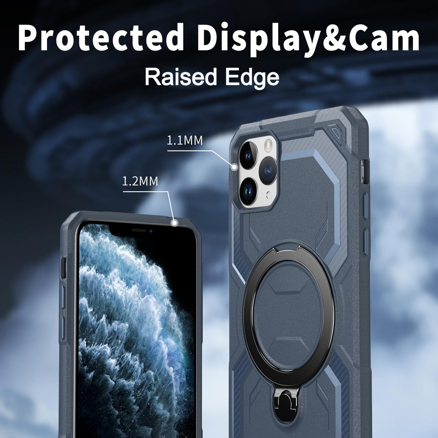 Coque Silicone MagSafe avec Support – iPhone 12 / 12 Pro