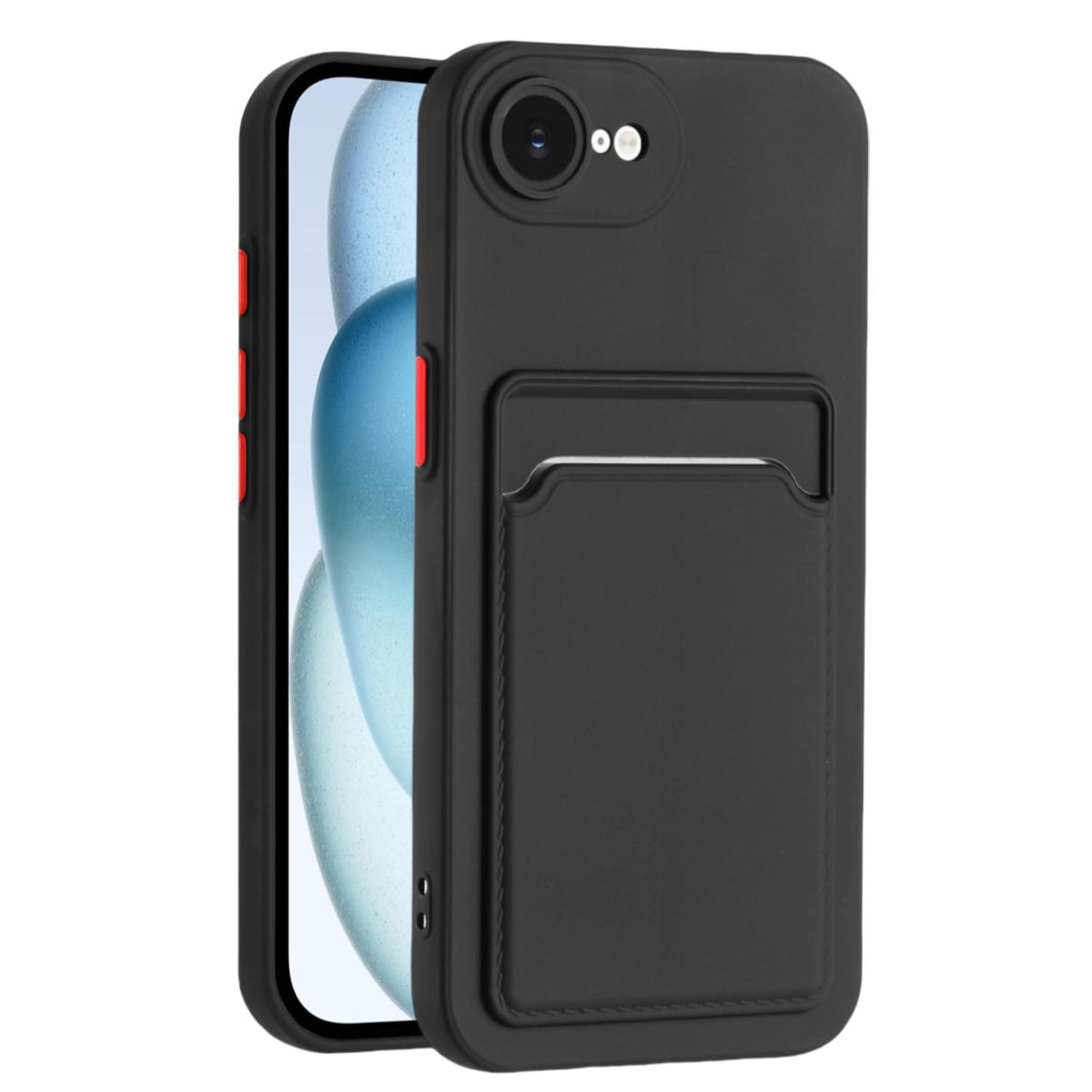 Coque Effet Cuir avec Emplacement Carte pour iPhone 17e / 16e