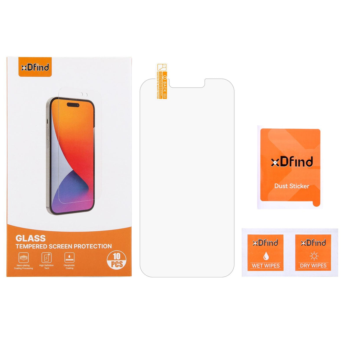 Protection d’écran iPhone 17e / iPhone 16e / 13 / 13 Pro – Verre trempé 9H, 0.26mm, 2.5D