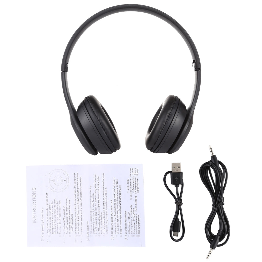 Casque Bluetooth pliable P47 – vue 3