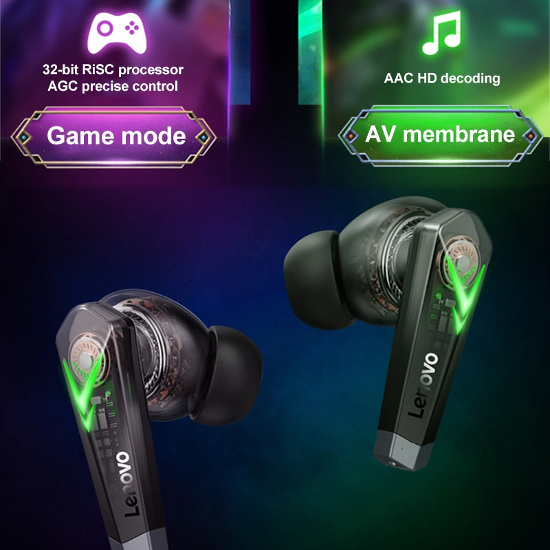 Écouteurs Bluetooth gaming Lenovo LP6 – vue 3