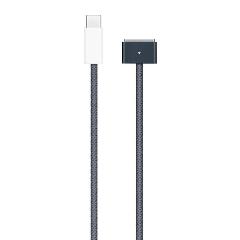 Câble USB-C vers MagSafe 3 Tressé 2 m – Charge Rapide pour MacBook Air et Pro