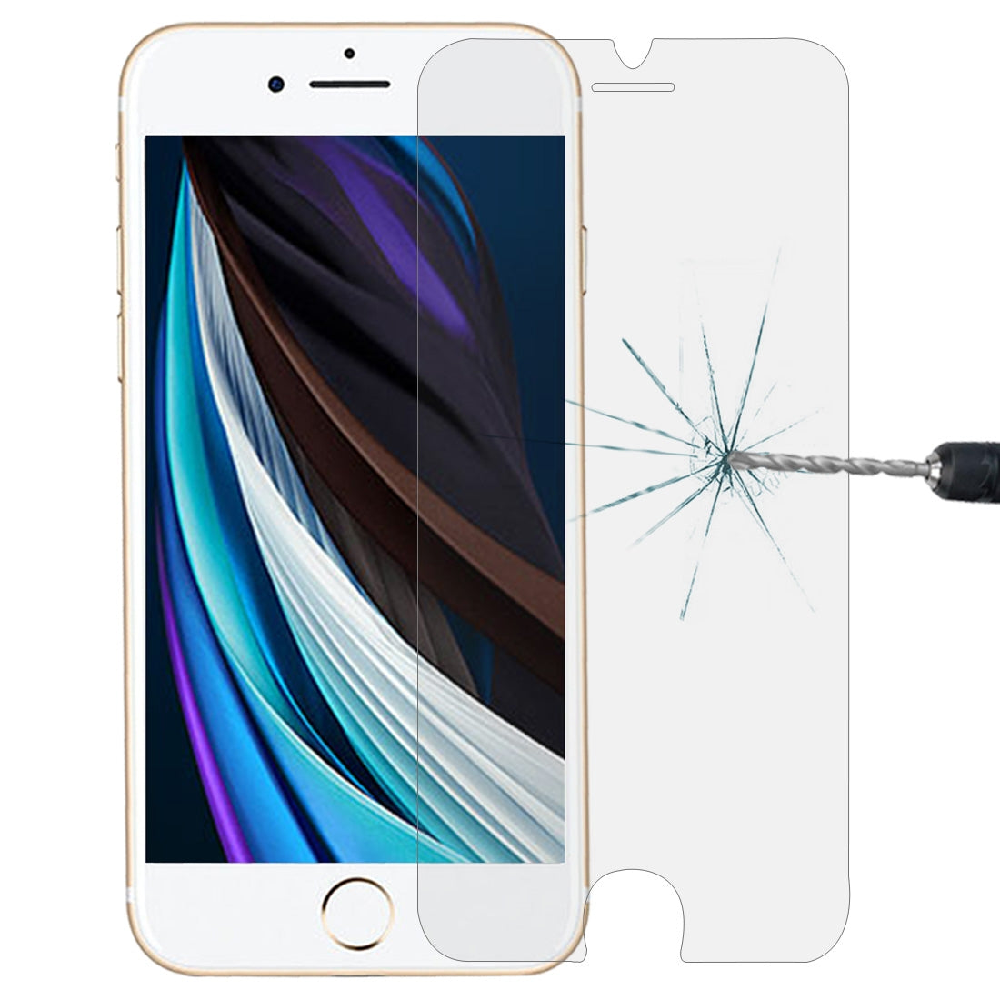 Protection d'écran Screen Pour iPhone SE 2022 / SE 2020 en verre trempé