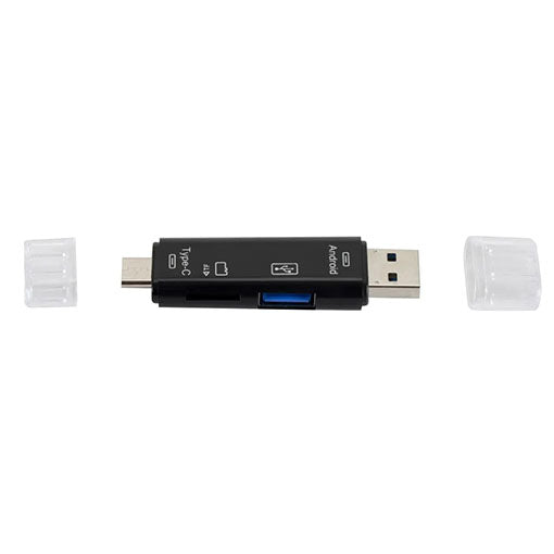 Lecteur de Cartes Mémoire 5 en 1 USB 3.0 Type-C et Micro USB – Compatible SD et TF