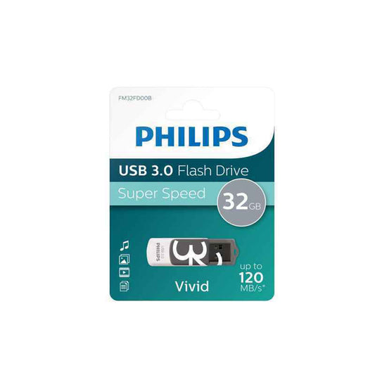 Philips 32 GB USB-Flash-Laufwerk – High Speed USB 3.0 mit integrierter Kappe