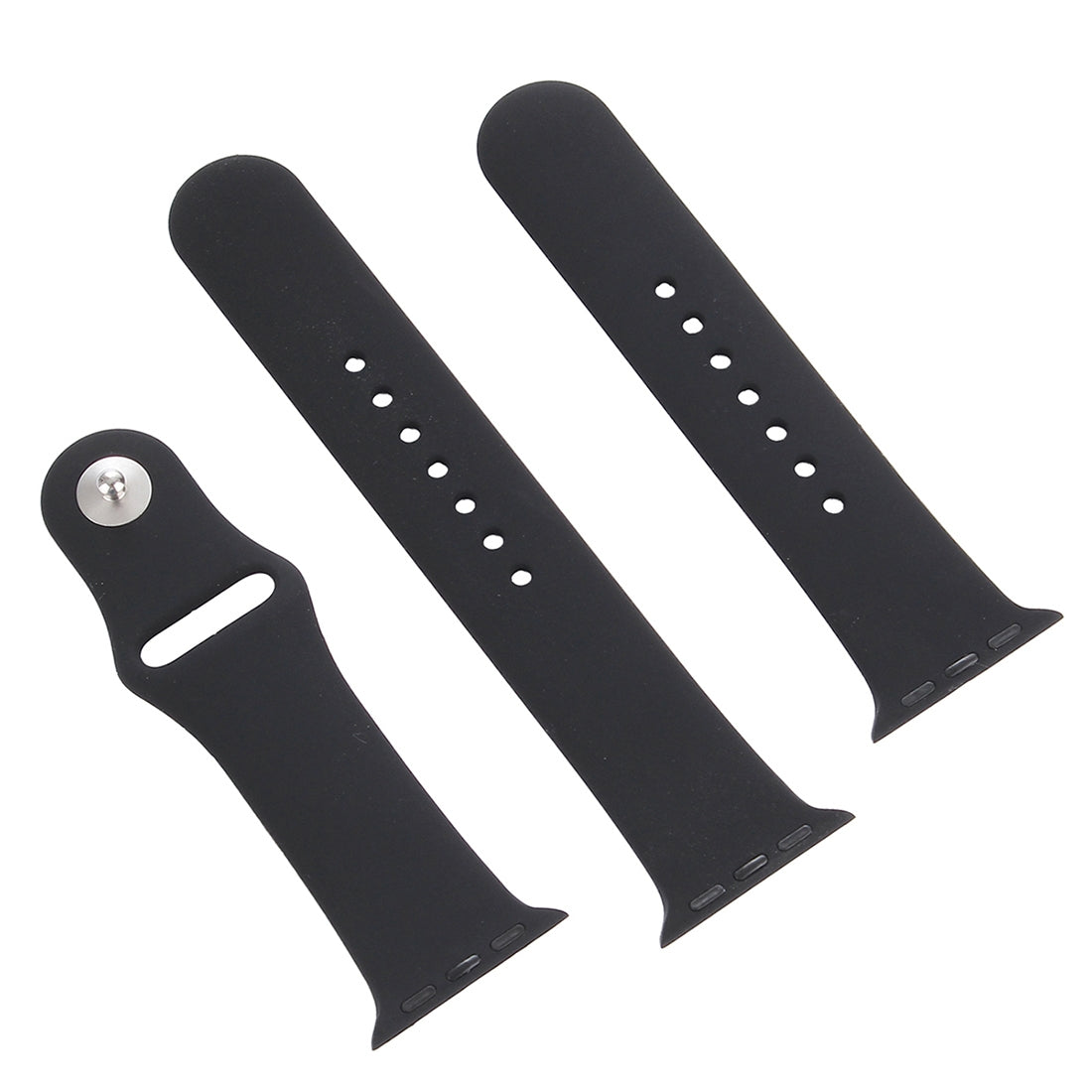 Bracelet Caoutchouc pour Apple Watch – Ultra 49 mm, Séries 9/8/7 (45 mm), SE/6/5/4 (44 mm), Séries 3/2/1 (42 mm)