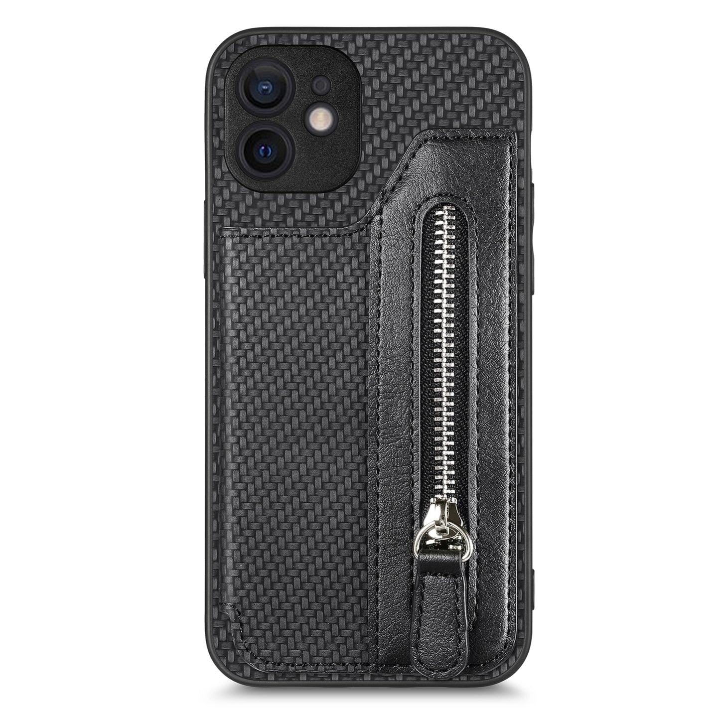 Coque Portefeuille à Fermeture Éclair pour iPhone 13 Mini