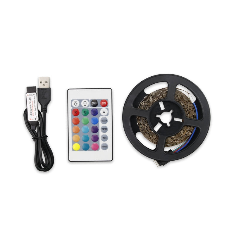 Ruban LED 2 mètres avec télécommande – vue 2