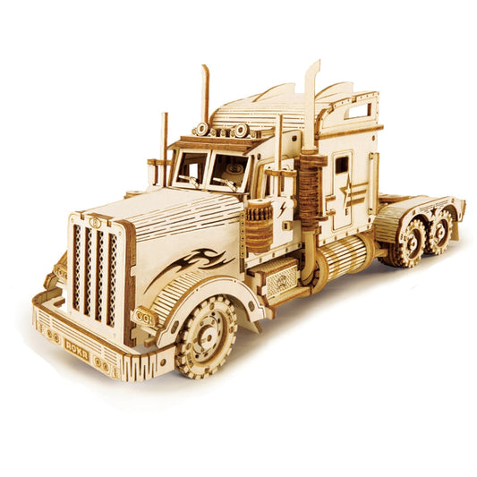 MC502 3D-Holzpuzzle – Langer LKW zum Bauen (286 Teile)