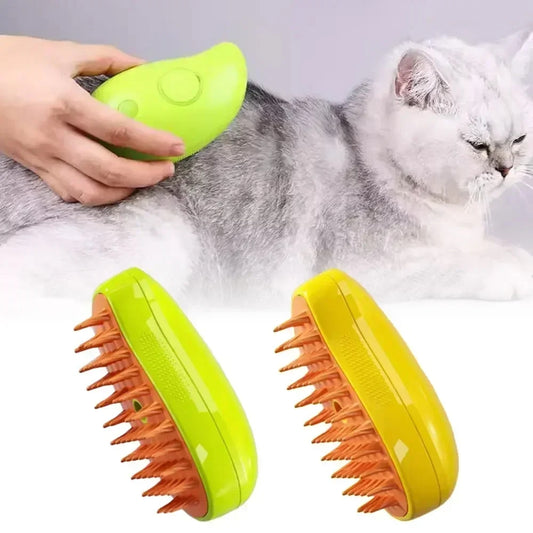 Elektrische Massagebürste für Katzen und Hunde – per USB wiederaufladbare Fellpflege