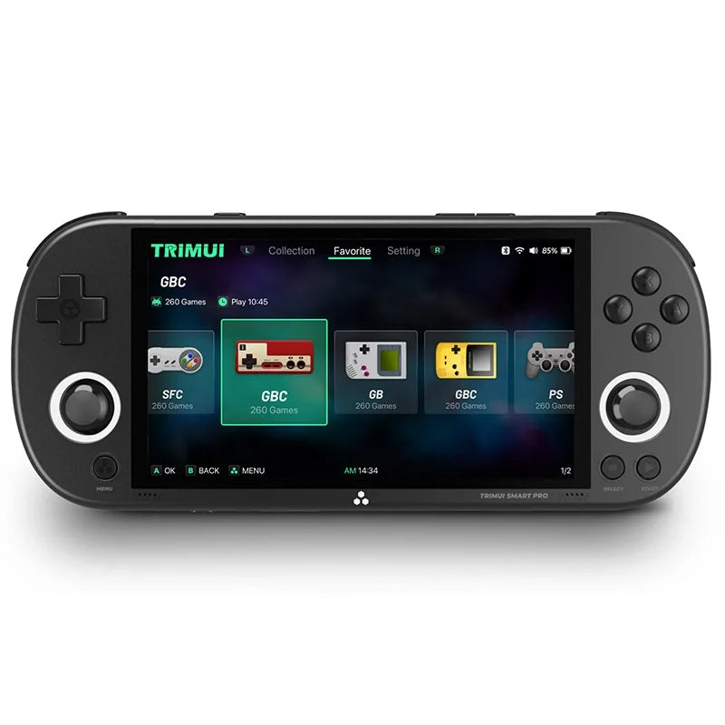 Trimui Smart Pro Handheld-Spielkonsole mit 4,96-Zoll-IPS-Bildschirm – 5000-mAh-Akku und WLAN