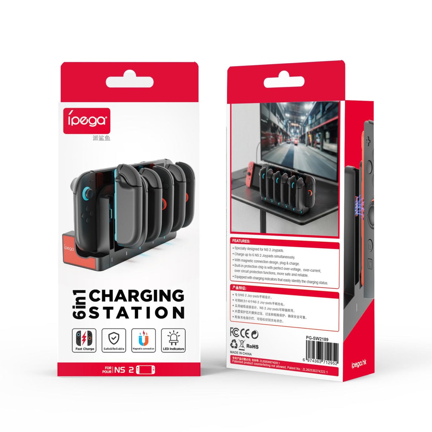 6-in-1 Joy-Con Charging Station for Nintendo Switch 2