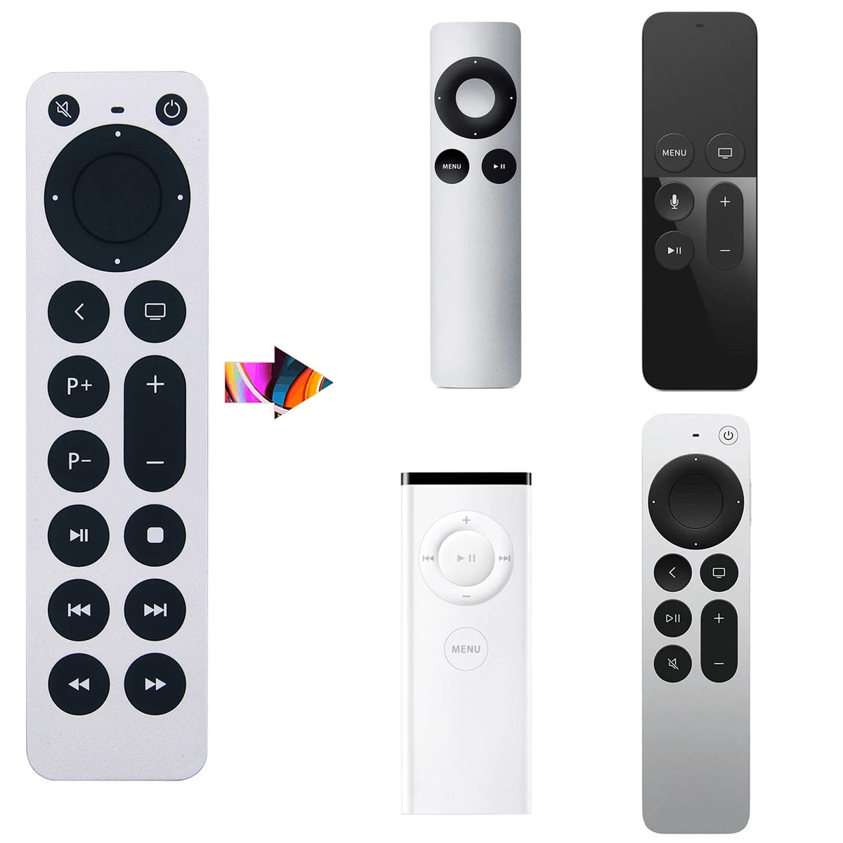 Télécommande compatible Apple TV 4K et HD – vue 5