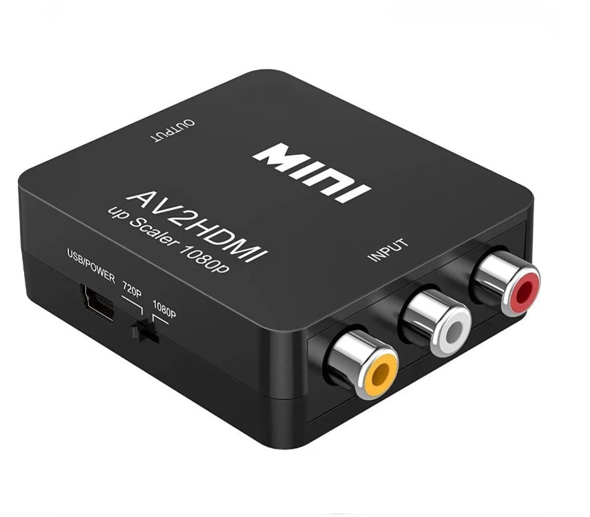 Adaptateur Cinch RCA AV vers HDMI – Console Rétro vers TV Moderne