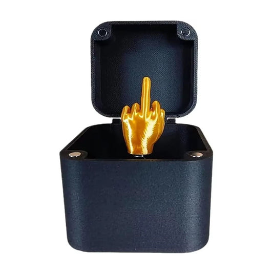 Streich Lustige Geschenke Mittelfinger in Box