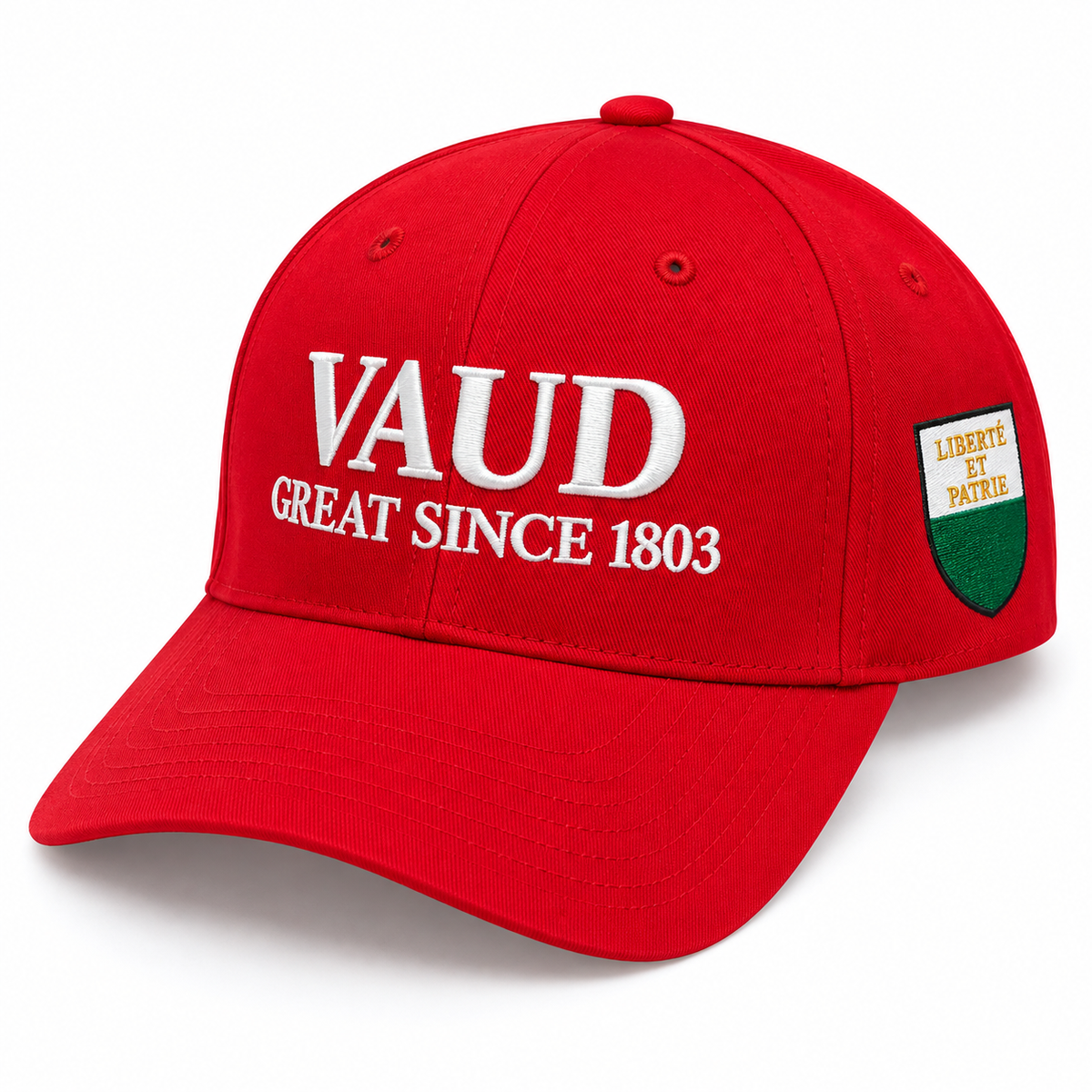 Casquette Vaud GREAT SINCE 1803 – Drapeau Vaudois Brodé