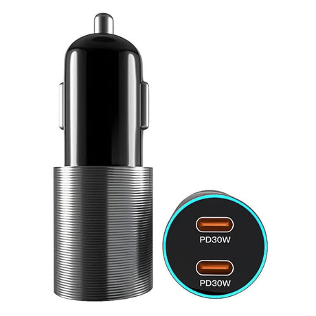 Chargeur voiture double USB-C 60W
