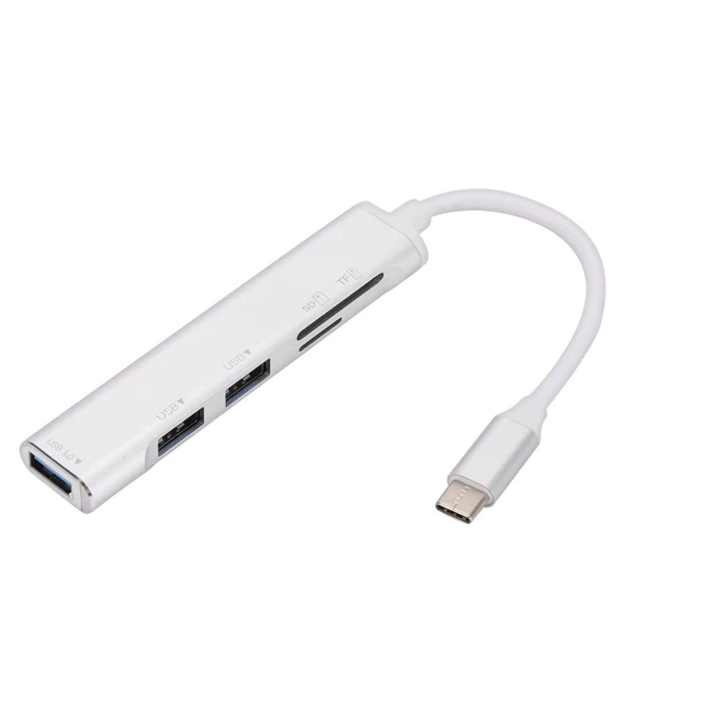USB-C to SD, Micro SD and 3 USB adapter