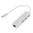 Hub USB-C avec port Ethernet RJ45 et 3 ports USB