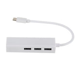 Hub USB-C avec port Ethernet RJ45 et 3 ports USB – vue 2